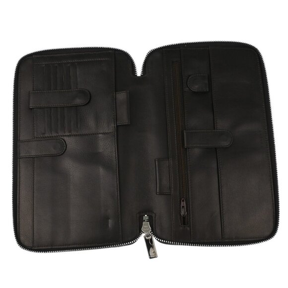 Celine Brown Suede Macadam Pouch Wallet - Picture 11 of 12